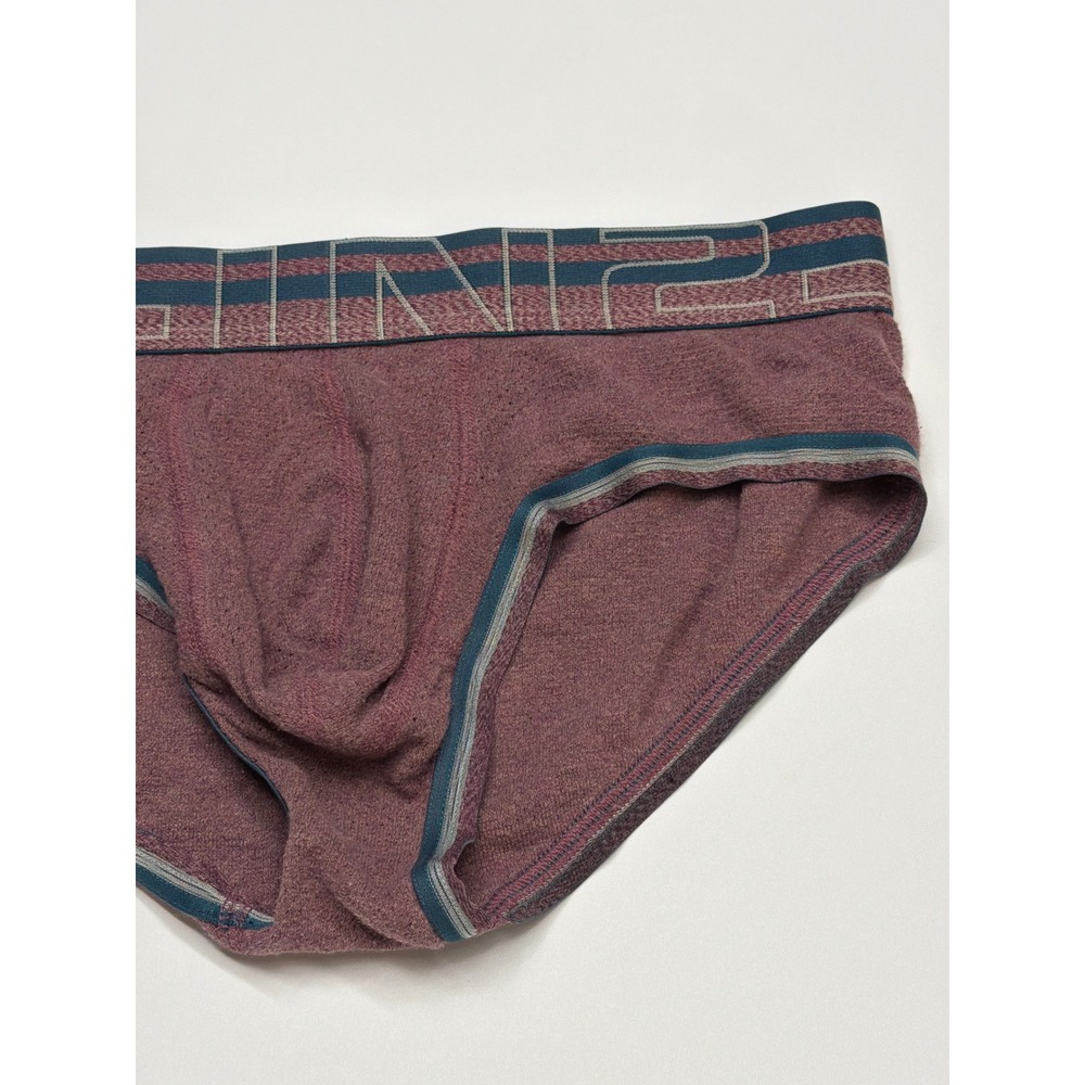 C-In2 Mens Briefs Underwear Burgundy Heathered Logo Waistband Size Small - Picture 2 of 6